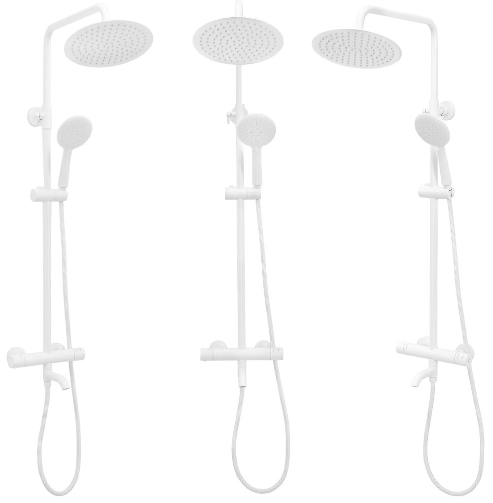 Termosztátos zuhanyszett Rea Lungo White Matt