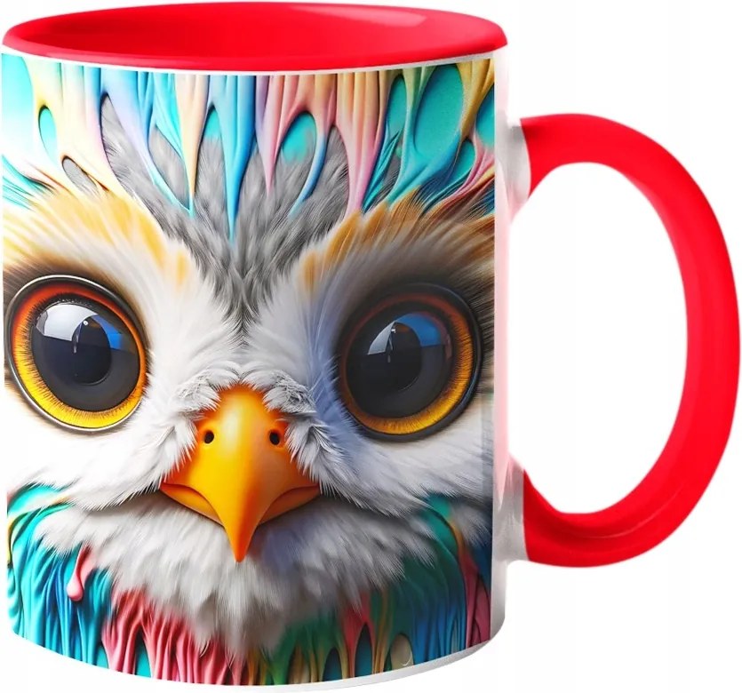 Látványos Bögre Édes Bagoly Csodálatos Színek "3D hatás" 330ml