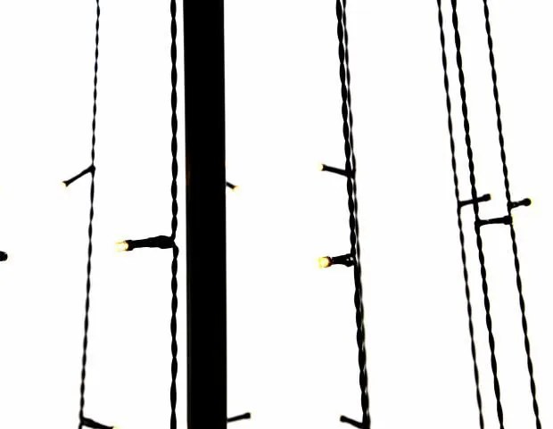 NEXOS Karácsonyi dísz világos piramis 240 cm meleg fehér