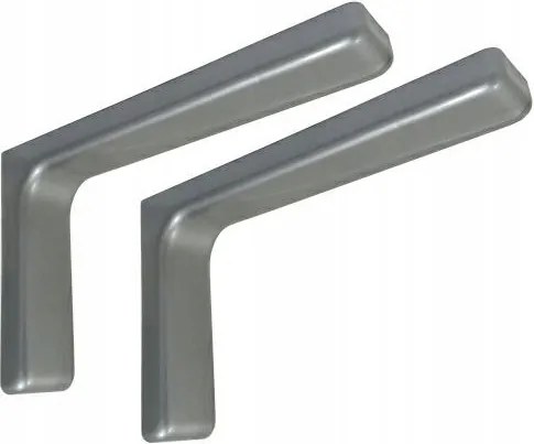 Leonardo polctartó konzol, 18 cm, ezüst színű, 2 darabos szett