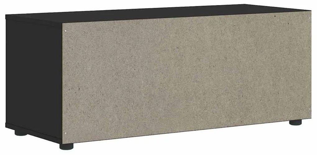 VISNES fekete szerelt fa TV-szekrény 100x40x38 cm