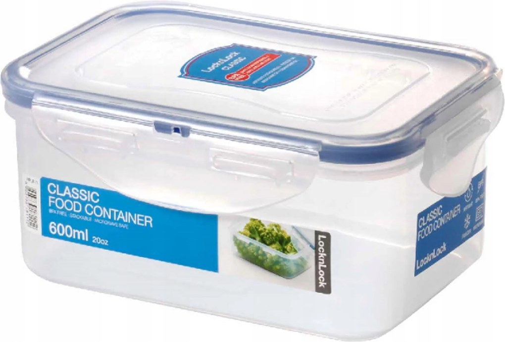 Lock&amp;lock Légmentesen Záródó Élelmiszertartály 600 ml