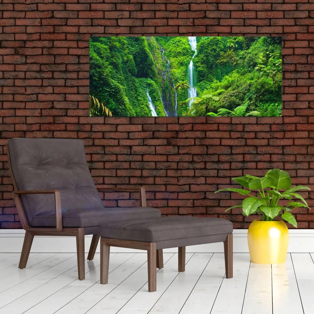 Kép - Madakaripura vízesések, Kelet-Jáva, Indonézia (120x50 cm)