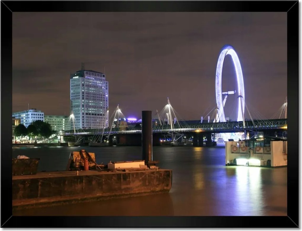 Poszterek keretben 40x30 Éjszakai kép Londonból
