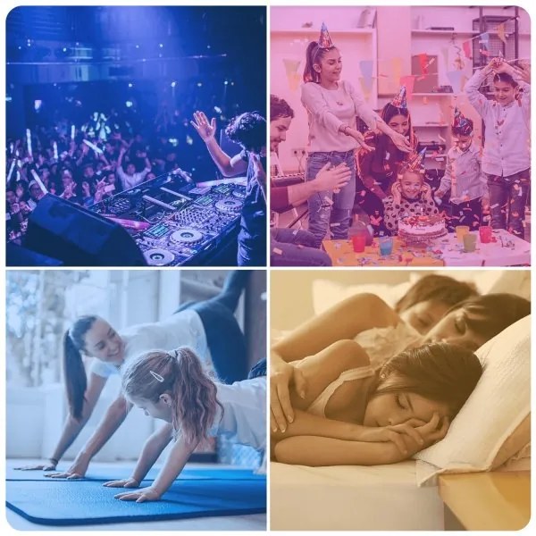 6 darabos LED RGBW fényerőszabályozható izzó szett MESH GU10/6,5W/230V 2700-6500K - Aigostar