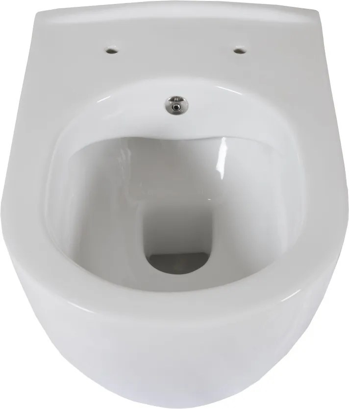 CeraStyle CITY fali WC - BEÉPÍTETT bidé funkcióval - rimless - perem nélküli - 53 cm