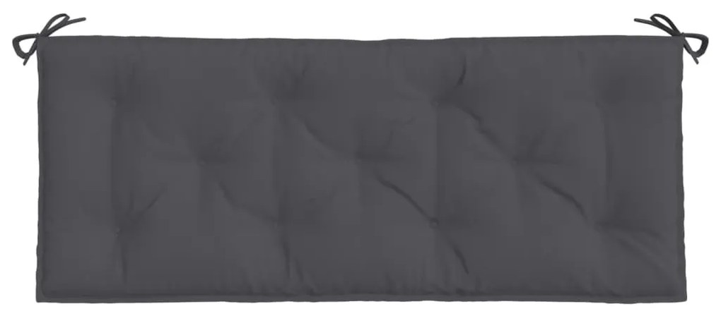 2 db antracit oxford szövet kerti padpárna 120 x 50 x 7 cm