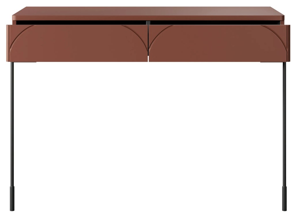 Sonatia fésülködőasztal 100 cm két fiókkal - bordó