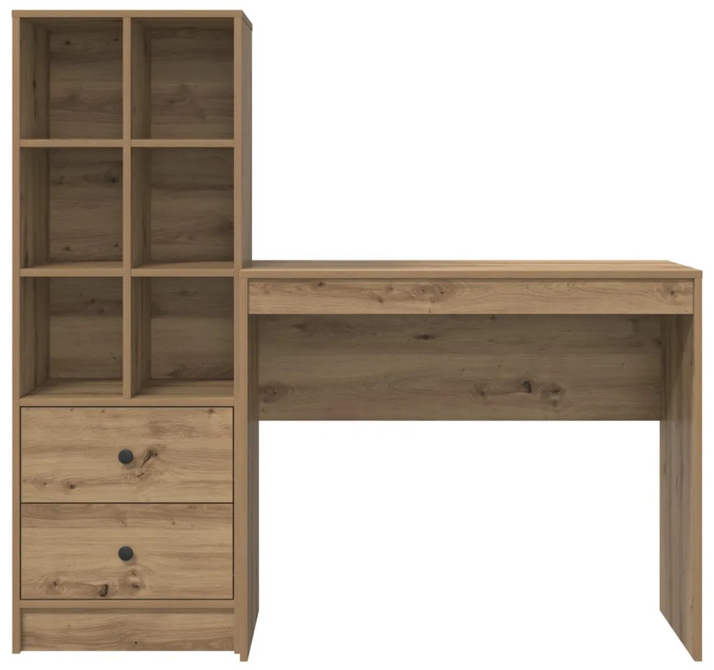 Tárolós Íróasztal Artisan tölgy Szerelt fa