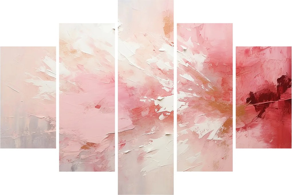 Kép - Rózsaszín absztrakt (150x105 cm)