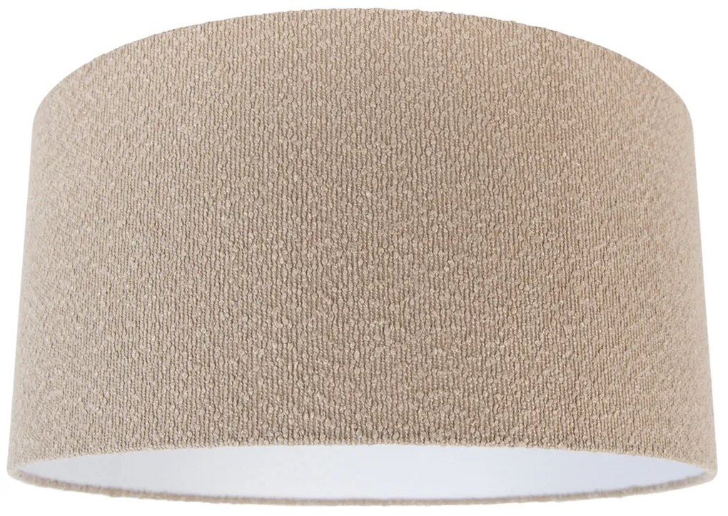Bézs szövet lámpaernyő teddy anyaggal 50/50/25