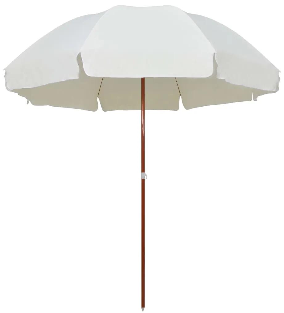 vidaXL homokszínű napernyő acélrúddal 300 cm