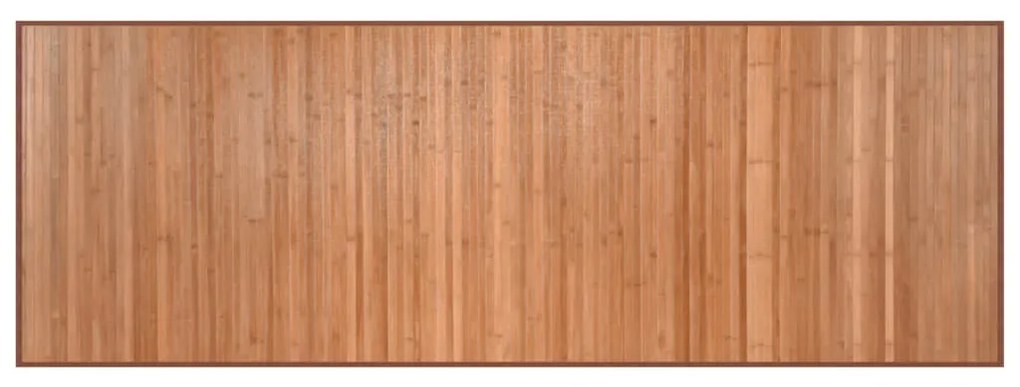 négyszögletű természetes bambusz szőnyeg 70 x 200 cm