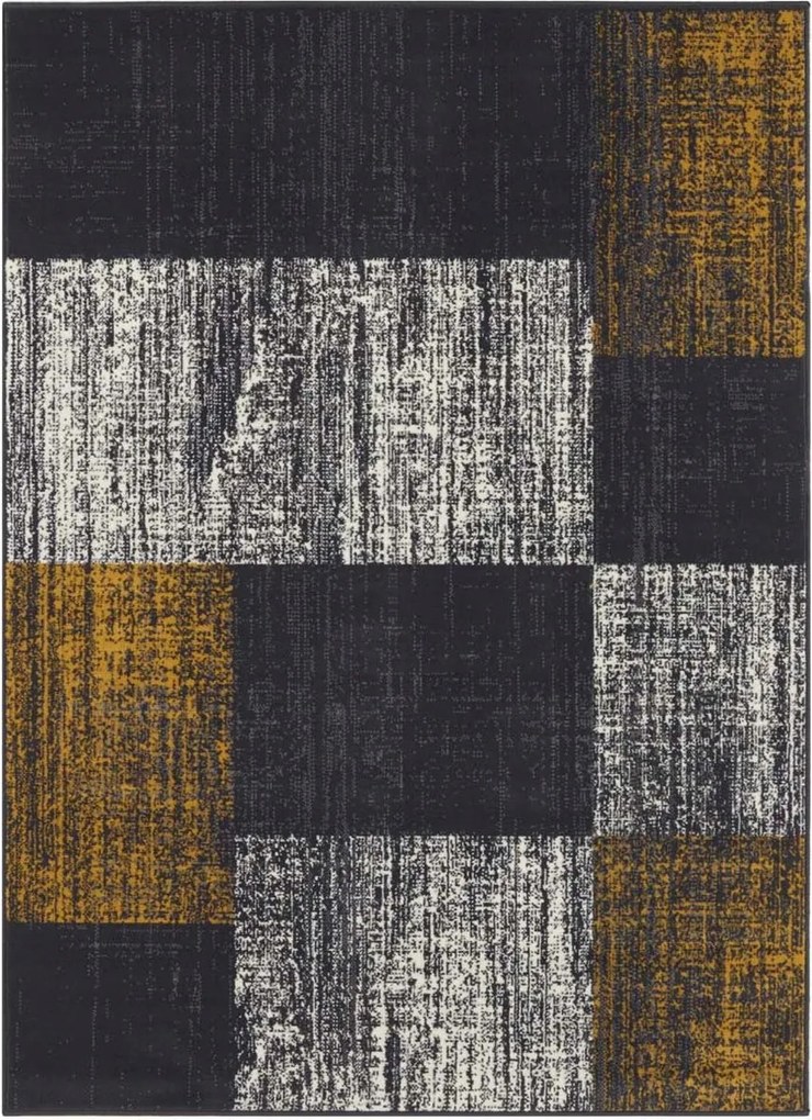 Modern szürke-mézes szőnyeg a nappaliba,puha haj 160x220