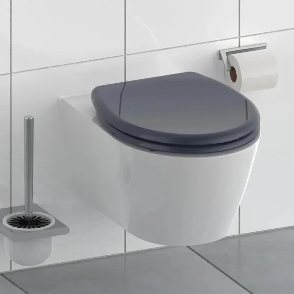 Schütte 82304-A - ANTRACIT WC-ülőke SoftClose, duroplast
