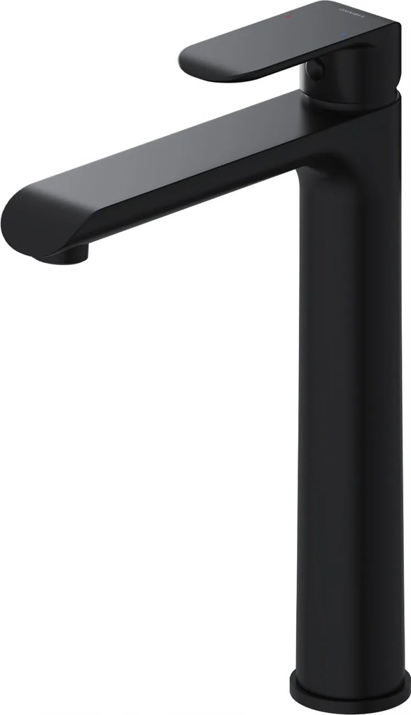 Mosdó Csaptelep Magas Fekete Matt Pultra Szerelhető