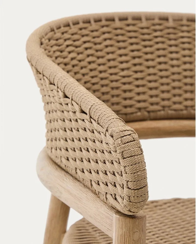 Natúr színű tömörfa kerti szék Arinella – Kave Home