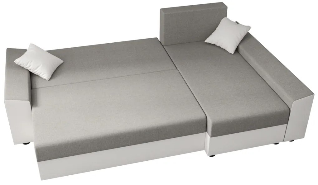 PAMELA ágyázható sarok ülőgarnitúra, 244x90x138, rainbow 15/rainbow 31