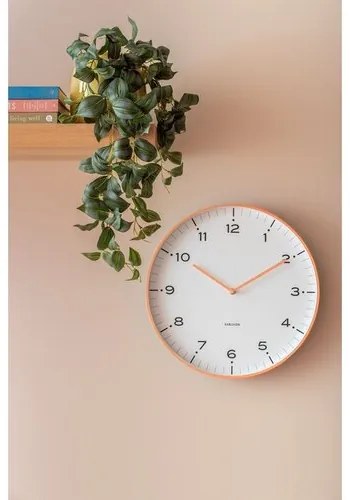 Karlsson 6011OR design falióra narancssárga,átmérő 40 cm