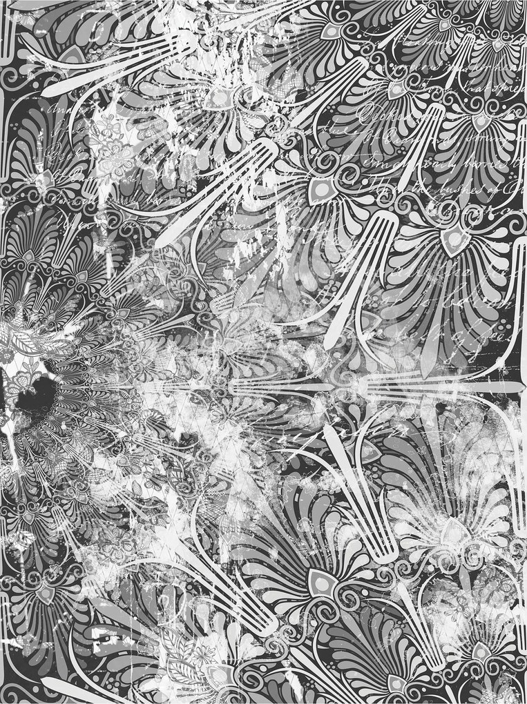 Fotótapéta flizelina Geometrikus csipke virág elegancia 184x254 +ragasztó