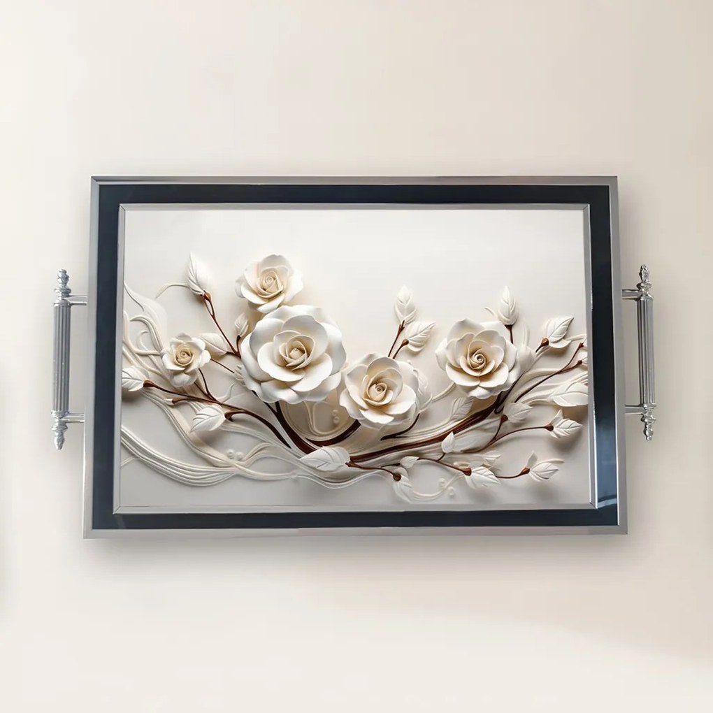 Üveg tálca, 38×24 cm – TPG9935