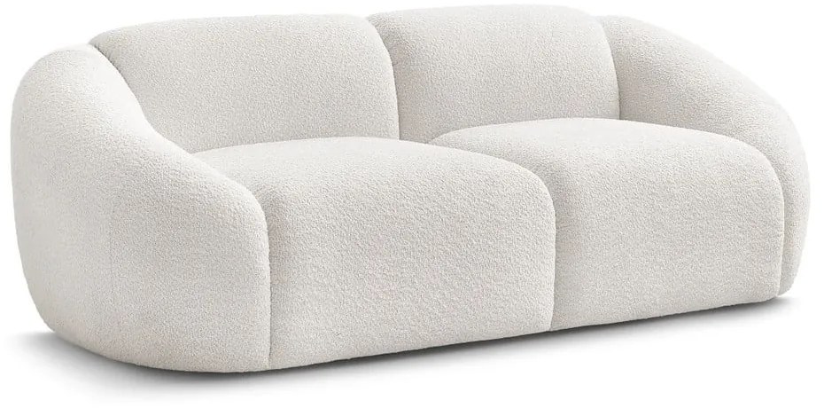 Fehér buklé kanapé 230 cm Tina – Bobochic Paris