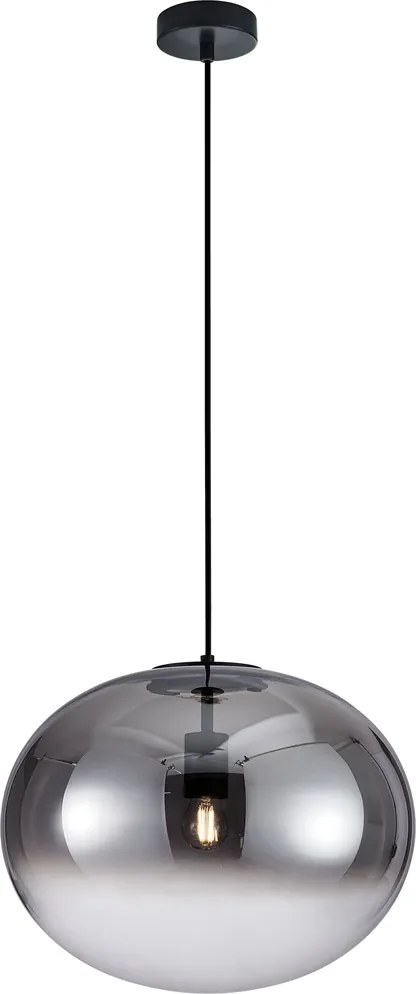 Mennyezeti lámpa, függeszték fekete gömb étkező asztal, konyha Campania XX