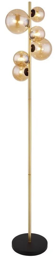 Globo 56135-6S - LED Állólámpa RIHA 6xG9/3W/230V sárgaréz
