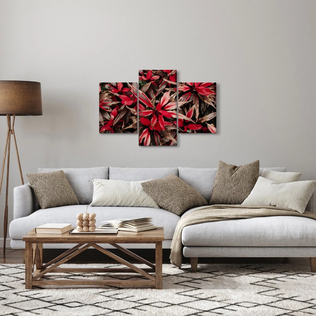 Piros szirmok képe (90x60 cm)