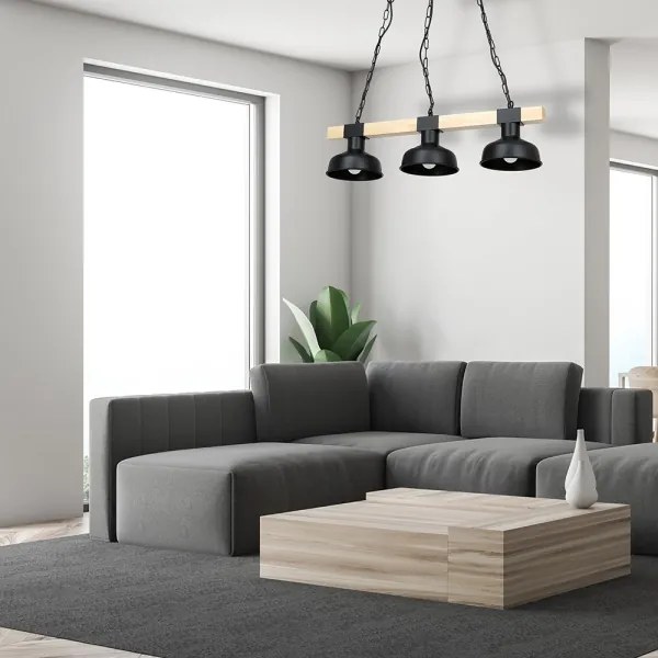 Csillár láncon FARO 3xE27/60W/230V