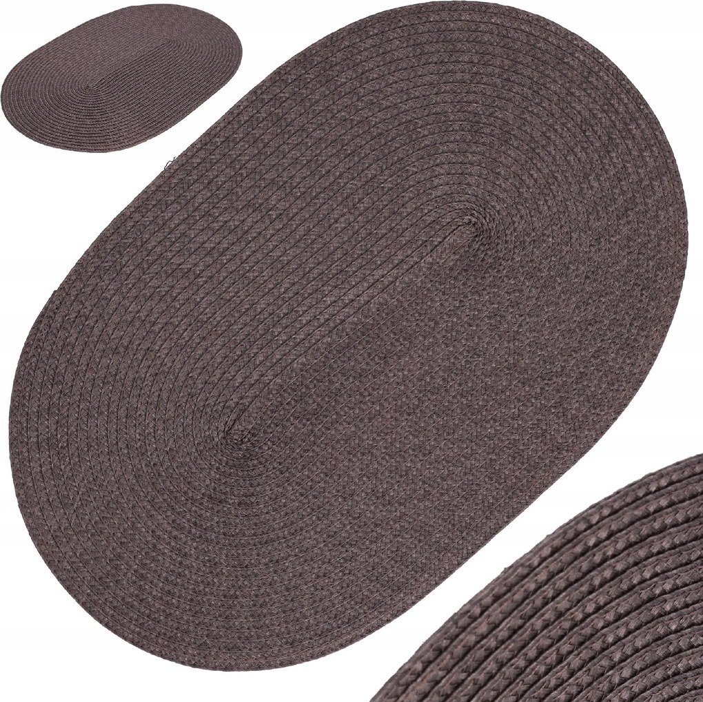 Konyhai alátét fonott asztalszőnyeg barna