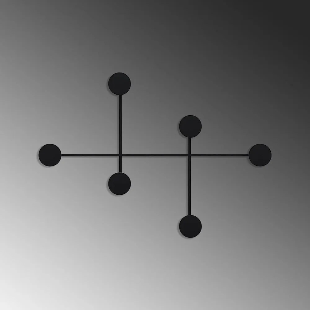 Fekete fém fali fogas Dama – Kalune Design