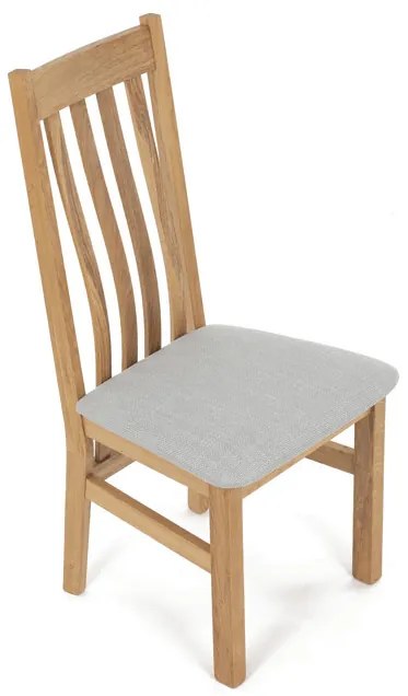 Natúr Tömörfa Étkezőszék, Ezüst Üléssel. C-2100 SIL2