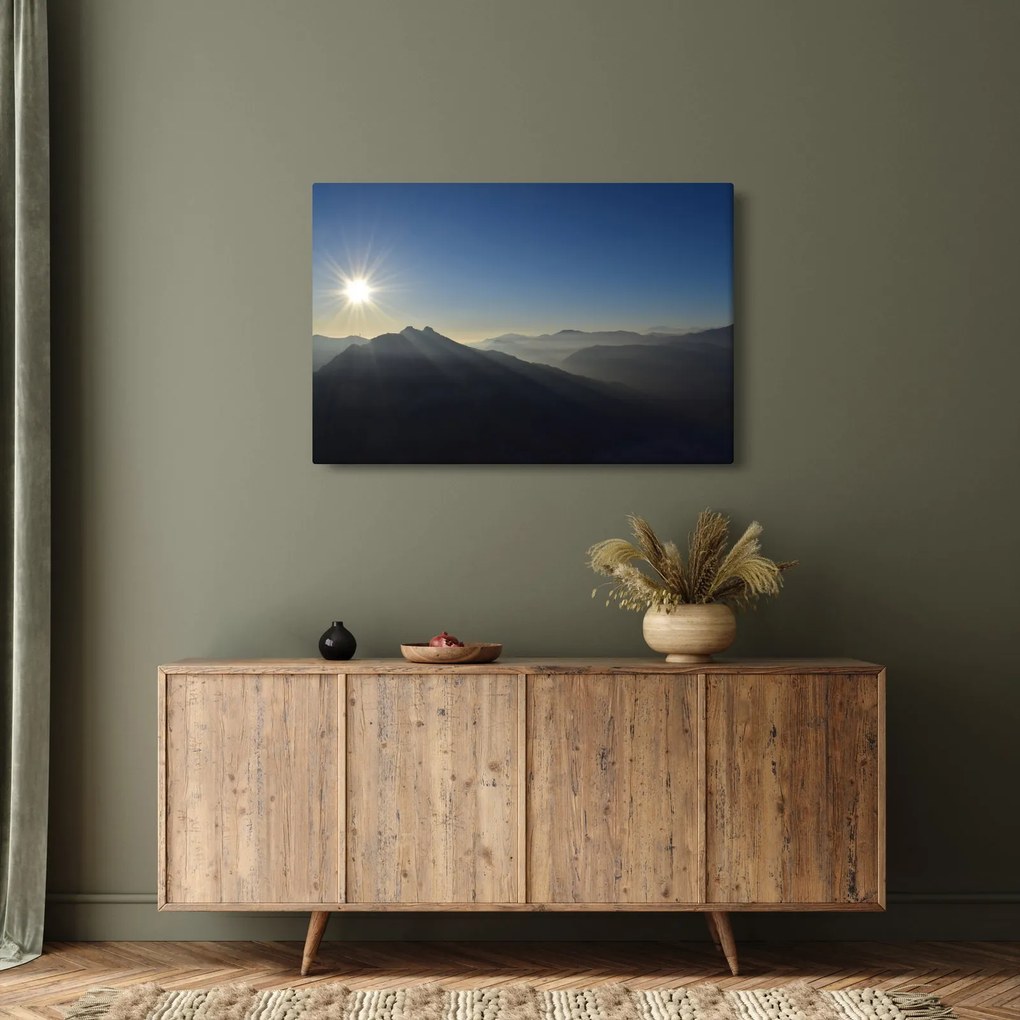 Kép - A hegycsúcsok felett (90x60 cm)