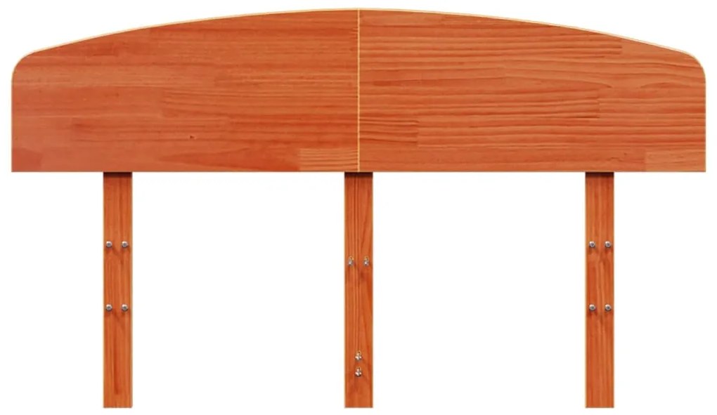 viaszbarna tömör fenyőfa fejtámla 120 cm