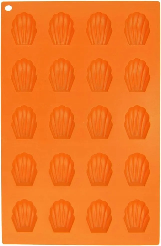 Kekszforma Szilikon Narancssárga Sillinie Sütőkagyló
