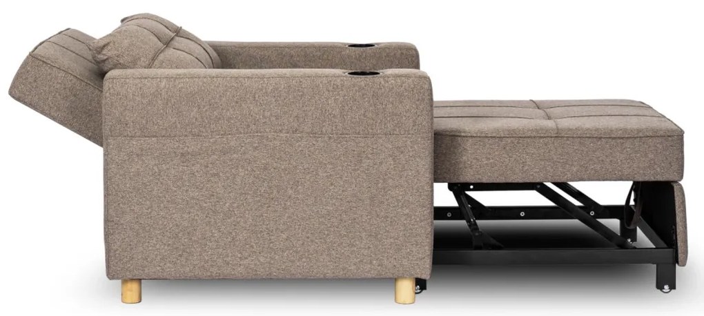 Fotel Rozkładany SOLOR Beżowy