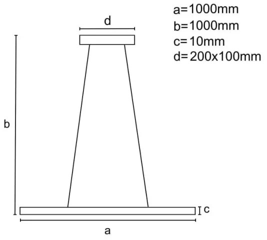 LED állítható fényerejű csillár kábellel LED/40W/230V 3000-6500K króm, DO