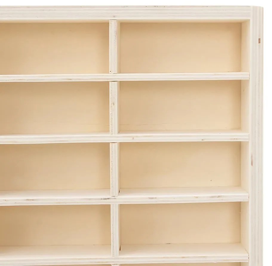 fa gyűjtői vitrin 90 rekesszel 50,5 x 4,5 x 79 cm