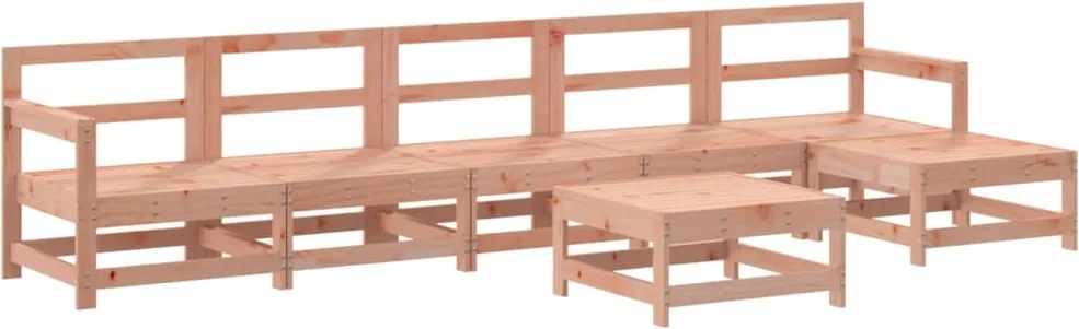 vidaXL 7 részes tömör duglászfenyő kerti ülőgarnitúra