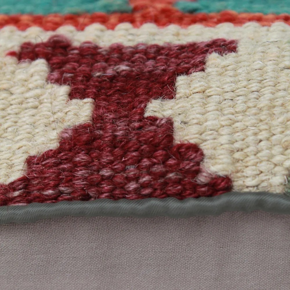 Kilim díszpárna 44x46 kézi szövésű Kelim párnahuzat