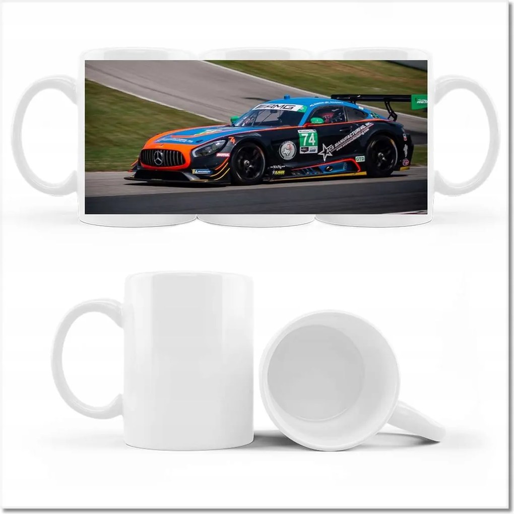 Mercedes Versenyautó fényképes bögre