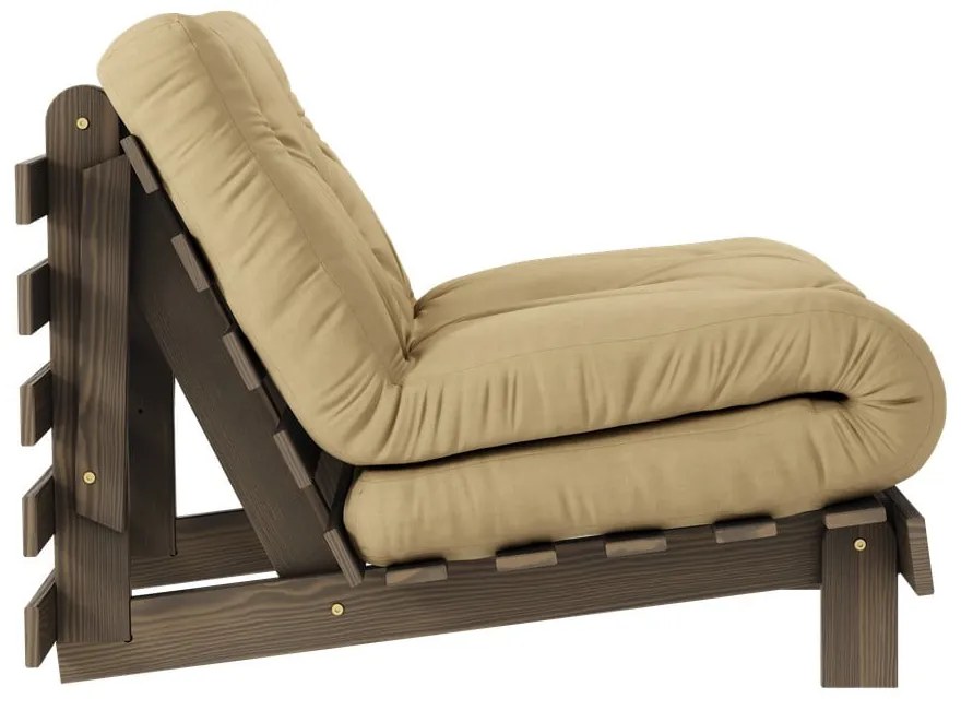 Bézses mustársárga fotel Roots – Karup Design