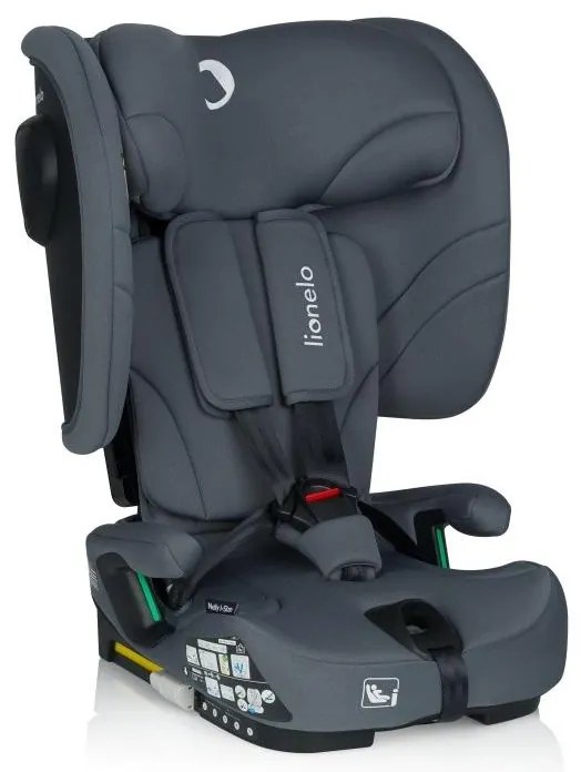 Lionelo - Összecsukható autósülés NELLY i-Size 76-150 cm Grafitszürke