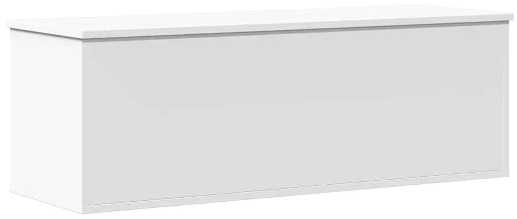 fehér szerelt fa tárolóláda 102 x 35 x 35 cm