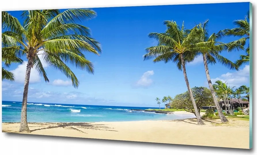 Fotó üvegkép Teaültetvény 125x50