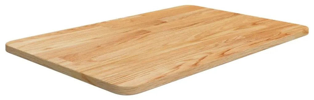 világosbarna kezelt tömör fa fürdőszobai pult 60x40x1,5 cm