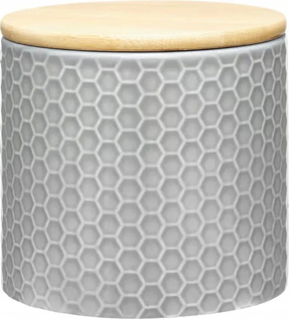 Tuvo Konyhai Tartály Bambusz Fedéllel Szürke 670 ML Ambition