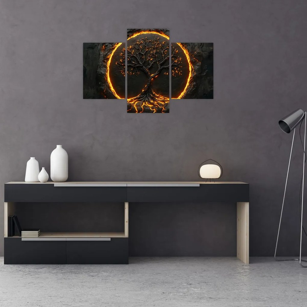 Kép – Életfa lávában II. (90x60 cm)