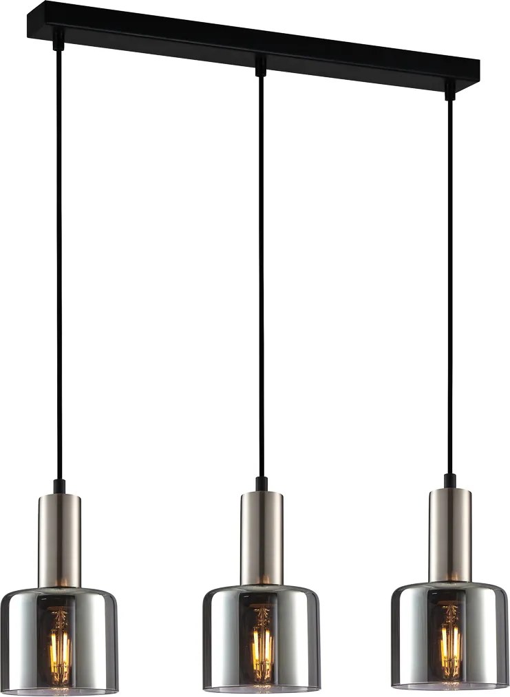 Italux modern függeszték santia füstös ezüst itxpnd-65342-3-sc+sg
